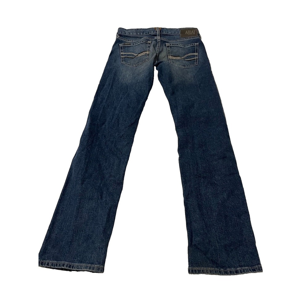 Ariat M7 Slim Fit Straight Leg Blue Denim Jeans Men's 30x34 Cowboy Western - Picture 6 of 7
